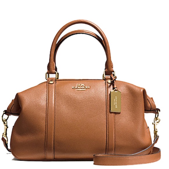 CENTRAL SATCHEL IN PEBBLE LEATHER - Picture 1 of 5